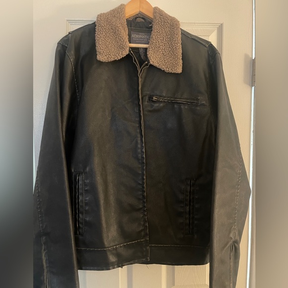 Aeropostale | Jackets & Coats | Vintage Style Pilot Leather Jacket ...